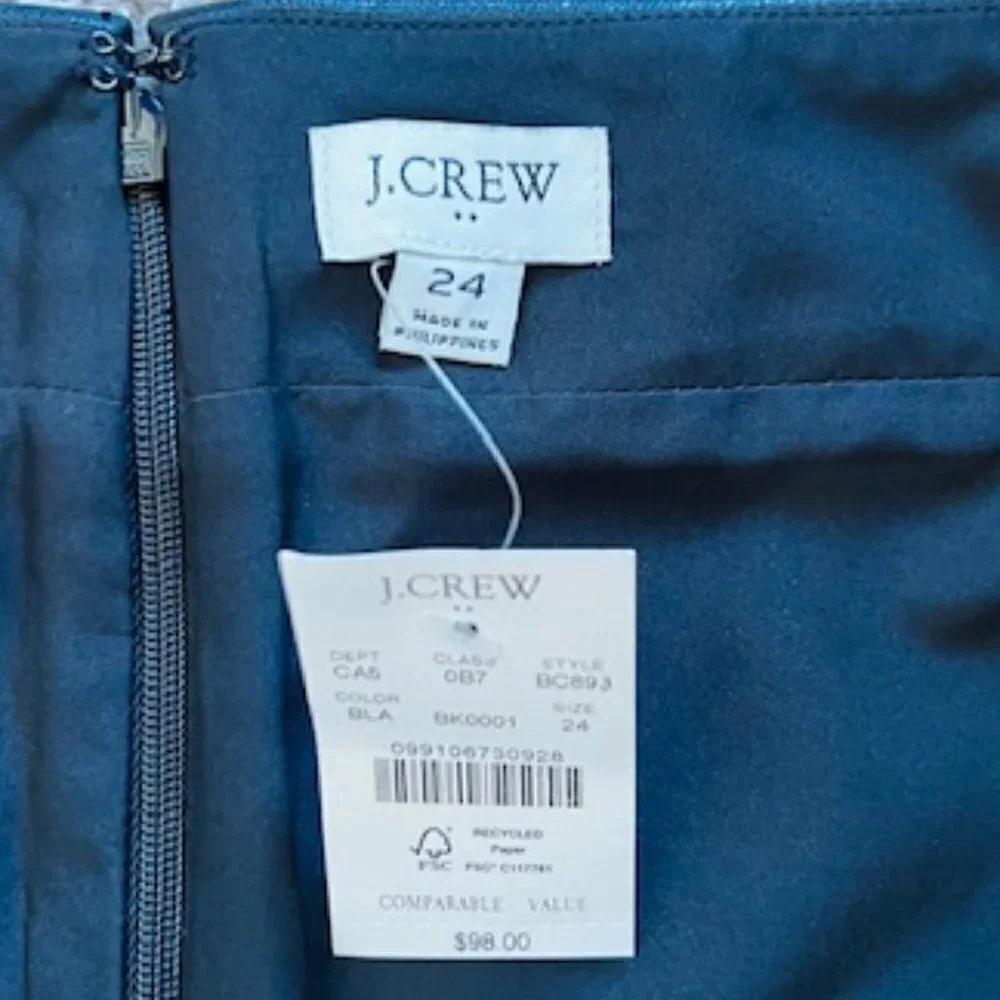 J. Crew Faux Leather A-line mini skirt size 24